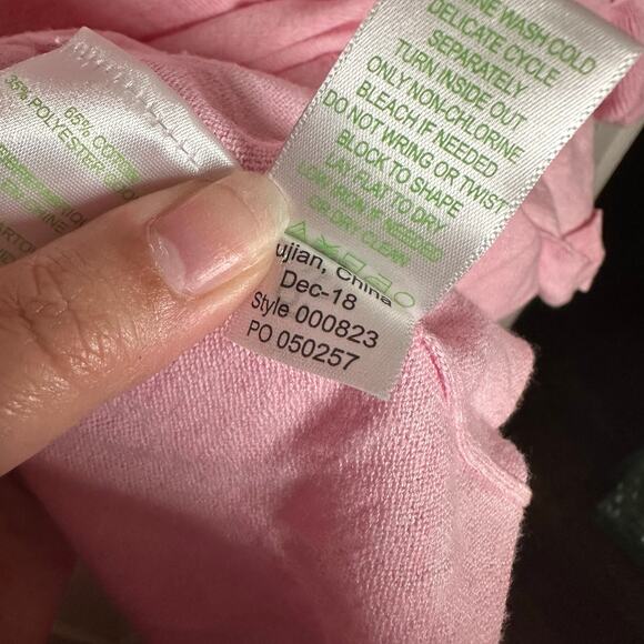 Lilly Pulitzer Women's Pink Kresta Coolmax Ruffle Bell Sleeve Sweater Size Small - Picture 5 of 6